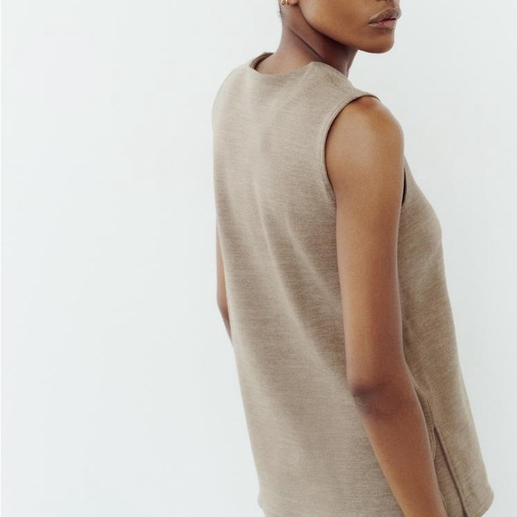 NWT-ZARA SLEEVELESS SOFT TOP - Picture 4 of 8